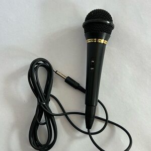 Pioneer Black and Gold Wired Microphone